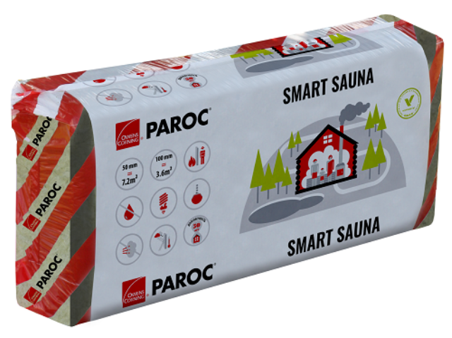 Специальная огнестойкая изоляция для саун и бань PAROC Smart Sauna