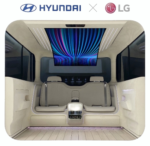 Совместный проект LG и Hyundai Motor - концептуальная кабина IONIQ